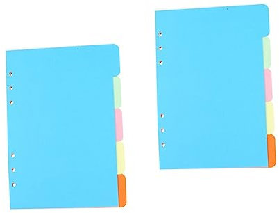 SEWACC 10stücke Bunte Trennblätter Für Schulordner Papierdividierer Für Notizbuch Nachfüllpapier Für Effiziente Organisation Und Dokumentation Langlebig Und Praktisch