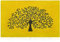 AOAOPQ Outdoor Mat Non Slip Doormat for Indoor Tree of Life Outdoor Entrance Rug Machine Washable Barrier Mat Carpet Yellow