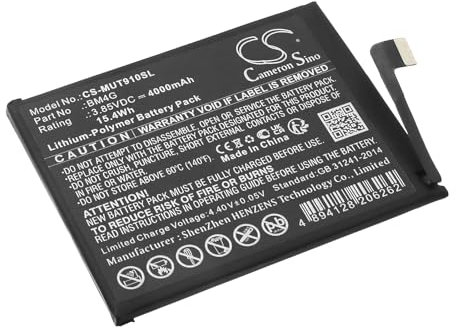 Batterie de rechange pour Mi 9T, Mi 9T Pro PN : BM4G 4000 mAh / 15,4 Wh