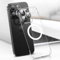 FAOMSEBS Senza Bordo Trasparente Cover per iPhone 15 Pro, Compatibile con MagSafe [Protettore per Lenti Fotocamera] (Sensazione di Metallo Nudo) Custodia Magnetico Sottile Case per iPhone 15 Pro Cover