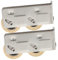 CRILSTYLEO 2pcs Stainless Steel Sliding Door Wheels Copper Rollers for Garden Shed Door