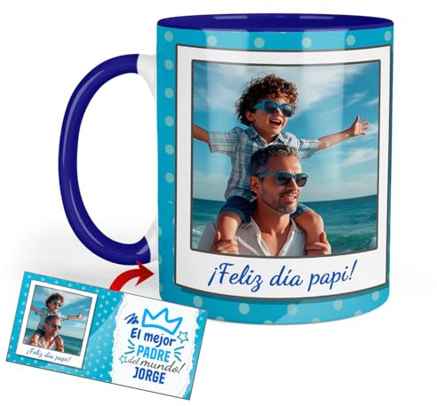 Kembilove Regalos personalizados | Regalos originales para hombre | Idea de Regalo Día del Padre | Regalo hombre | Taza personalizada Caricatura | Tazas originales para regalar (Modelo 5)