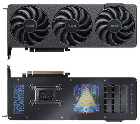 WEELIAO GUNNIR Intel Arc B570 Photon Scheda Grafica 10GB GDDR6, 2670 MHz, 3 DisplayPort 2.1, HDMI 2.1, Tripla Fan, Bianco (nero)