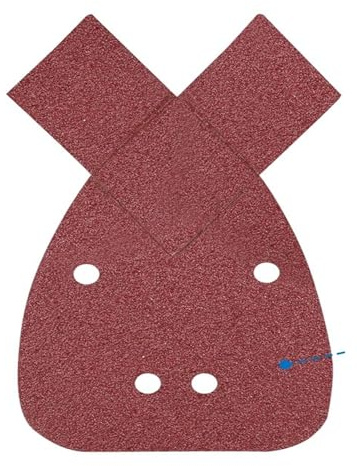 10/40 Stück Maus-Schleifblätter, 4-Loch-Schleifpapier, Körnung 40/80/120/240, for Black & Decker Detail-Exzenterschleifer(40pcs)