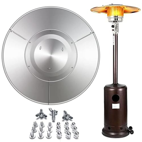 Panneau réflecteur pour chauffage de terrasse - Partie de blindage pour chauffage extérieur - Panneau réflecteur de chaleur extérieur pour chauffage au gaz naturel