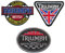 Racing Classics Triumph Sew-On Patch Set of 3 Motorcycle Biker England TURBOVERSAND