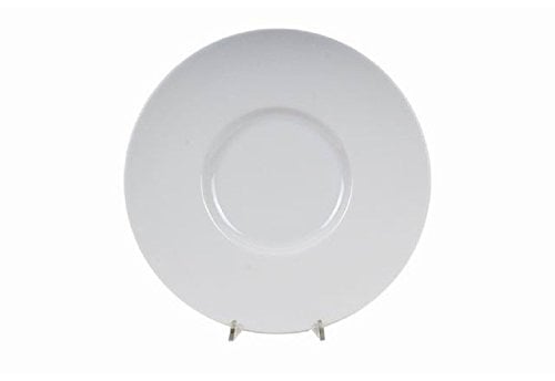 SATURNIA 5616331 Piatto Gourmet Napoli in Porcellana, Bianca, Cm 31, Porcelain