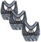 Libella 3er Pack Wohlfühl-BH Sport-BH Schlafen-BH Damen Schwangerschaft Bustier Gepolsterter Push Up Ohne Bügel 3701 Schwarz S/M