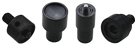 Ista Tools, Ring-Feder Druckknöpfe 10mm, 12,5mm, 15mm, Stahl, Spindelpresse, Nieten (4 teiliges Einsatzwerkzeug für 12,5mm S-Feder)