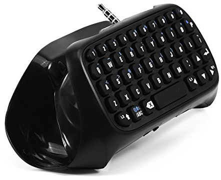 Ciglow Tastiera Bluetooth per PS4, mini tastiera da gioco chatpad per controller PS4, facile da usare