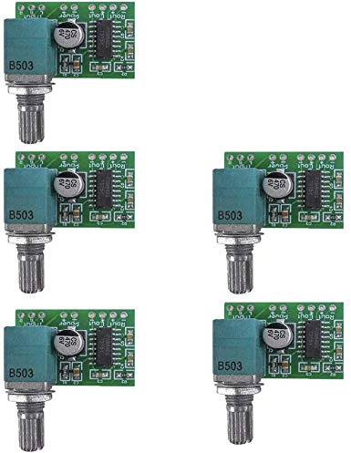 5 Stück Mini PAM8403 Stereo Verstärker 5V 3W+3W Digitaler Mini Audio Verstärker Monoverstärker