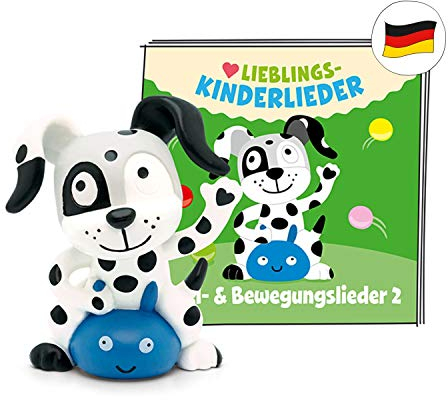 tonies Hörfigur für Toniebox, Lieblings-Kinderlieder – Spiel- und Bewegungslieder 2, Kinderlieder für Kinder ab 3 Jahren, Spielzeit ca. 50 Minuten