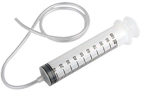 100ML Seringue en Plastique Mesure Précise pour Lavement Souple Remplissage + Tube