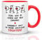 Kaffeebecher24 - Tasse Papa Egal Was Auf Dich Zukommt - Keine Hässliche Tochter - Geschenk Geburtstag - Lustige Tasse Mit Spruch (Rot)