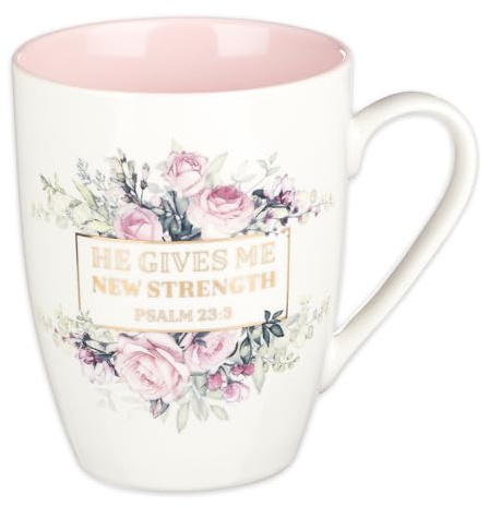 Ceramic Mug New Strength Psalm 23:3