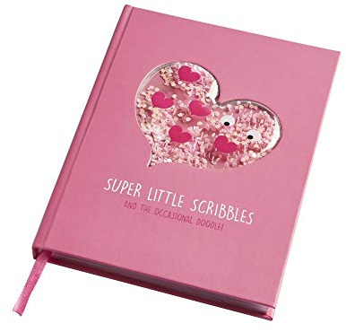Tinc - A5 Notizbuch mit Herz-Pailletten Mallo - Hardcover Notizbuch mit Squishy Herz Motiv - Lesezeichenband und Linierte Seiten - Ideales und inspirierendes Geschenk - Schulbedarf - Rosa