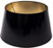 Designer-Lampenschirm-Schwarz-rund-konische Form Ø 25cm innen Gold