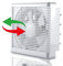Extractor Fan With Shutter,2 Direction Reversible Strong Air.flow Bathroom Exhaust Fan with Pull Cord,Wall Mounted Two Way Extractor Fan,Ventilation Blower for Salon Attic Window(8 inch / 220V)