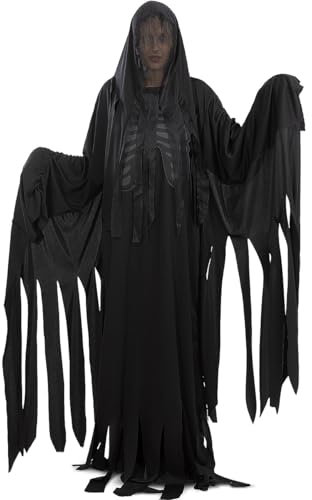 Funidelia | Dementor Kostüm - Harry Potter für Herren, Zauberer, Hogwarts - Kostüme für Erwachsene & Verkleidung für Partys, Karneval & Halloween - Einheitsgröße - Schwarz