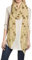 Lina & Lily Damen Schal mit Löwenzahn-Muster Metallic (Beige-Gold)
