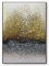 AERK Handgemalte Acrylbilder Abstrakt,Moderne Wandkunst, Extra Großes Original-Wandgemälde, Handgemaltes, Rahmenloses, Strukturiertes Kunstwerk, Abstrakte Goldene Wellen, Gemälde, Wanddekoration