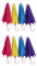 Gadpiparty Paquete de 8 Sombrillas Diminutas Coloridas Mini Muñecas Sombrillas Decoración de Escenas Sombrillas Pequeñas para Bebés Sombrillas de Playa Lluviosas Sombrillas para Niños