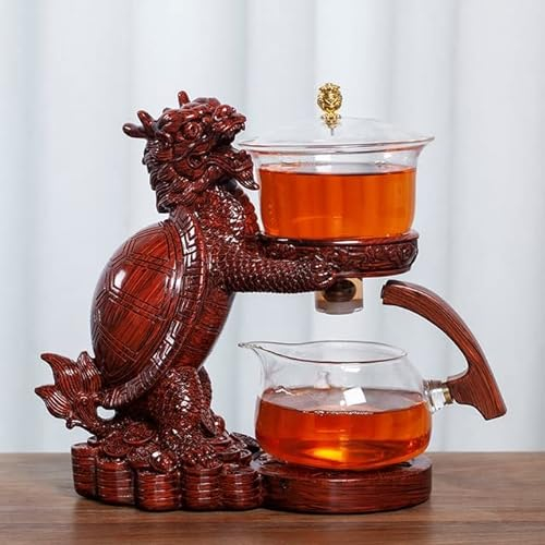 VIXDA Creative GlassTea Set Théière Automatique Infuseur À Thé Magnétique Déviation d'eau Résistant À La Chaleur Kungfu Thé Boire du Thé Faire