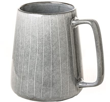 Large Ceramics Coffee Mugs,24 OZ/700ml Extra Large Cups, for Cappuccino, Latte, Hot Cocoa Or Hot Tea -Gift for Birthday/Christmas/Valentine's (24 OZ Gray)