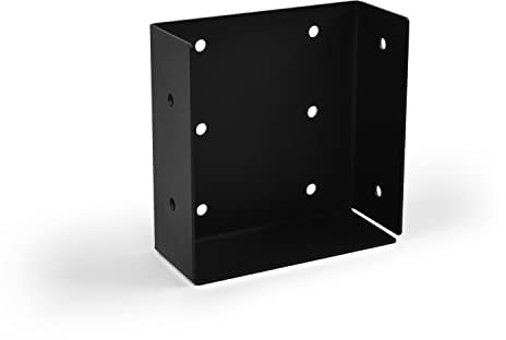 Framola Extra Strong Timber Rafter Bracket - Suitable for 6 X 6 Timber - UK Made with Great British Steel - Powder Coat Finish in Black - Heavy Duty - 2mm Thick Steel