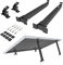 NuaSol Kit de montage pour centrale électrique de balcon,2 supports de panneau solaire,support 15°-30°,réglable individuellement,avec vis et écrous,support de panneau solaire en aluminium, Noir