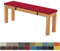 FIOVIP Bankauflage Bankkissen Sitzbankkissen 180X40X8CM Abnehmbar Waschbar Doppelt rutschfest Hochelastischer Geeignet für Gartenbänke, Schaukeln, Terrassen, Innenbänke(Farbe Rotwein)