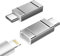 Lightning to USB C Adapter, 2 Pack USB-C Male to Lightning Female Adapter for iPhone 15/15 Pro/15 Pro Max/15 Plus/MacBook/iPad/Laptop/Samsung, Only Supports Charging and Data Transmission (Silver)