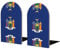 Buchstützen aus Holz mit New York-Flagge, stilvoll, rutschfest und tragbar, perfekt für die Organisation von Bürobedarf und zum Aufräumen Ihres Schreibtischs