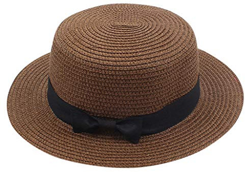 Visière Chapeau de plage Soleil Solide Soleil Top Chapeau d'été pour femme Casquettes de baseball de luxe, café, taille unique