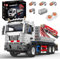 Mould King 17063 Technik Kran LKW Modell, 2530 Teile Technologie Ferngesteuert Kranwagen Bausteine für Erwachsene und Kinder, Klemmbausteine Spielzeug mit Fernbedienung und App Dual Control