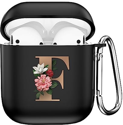 ERDARARIPRO Custodia per AirPods 1st & 2nd Generation, in silicone antiurto TPU con portachiavi e design carino 1341
