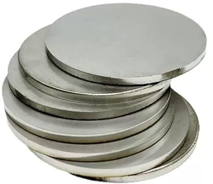 Placa redonda de acero inoxidable 316L de 4 mm de grosor, diámetro 50 mm, 100 mm, 150 mm, 250 mm, 300 mm(50mm*4mm(4pcs))