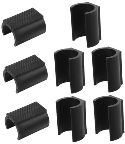 jojofuny 8stücke Möbelbein-spitzenschoner Aus Kunststoff U-förmige Bodengleiter-schlauchkappen Runder Hockerschutz rutschfeste Stuhlfußabdeckungen Für Teppich Und Böden Stuhlbein-bodenschon