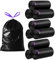 FWEEK 261 bolsas de basura de 25 l, negras con cordón, resistentes y herméticas, bolsas de basura con cordón para 25-35 litros, 9 rollos