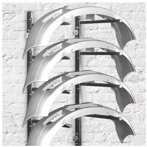 YQCXG Wall Hanging Painting Car Repair Holder Rack, 4 Tier Adjustable Bumper Paint Stand, Workshop/Repair Shop Spray Paint Drying Rack, Professional Auto Repair Tools and Equipment
