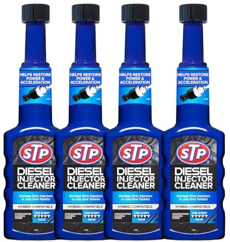 AXpower Inspirational Technology Empowering People STP Diesel Injector Cleaner – 4 Pack (4 x 200ml) | Cleans Injectors, Restores Engine Performance, Improves Fuel Economy | For All Diesel Engines