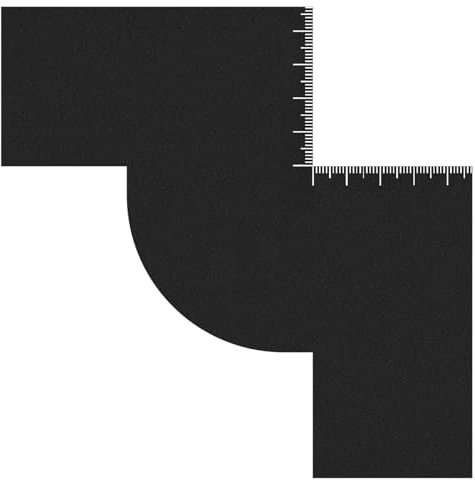 Bart-Schablonen-Werkzeug, Haarlinien-Formwerkzeug, Bartformer, mit Skala, Haaransätze, Erweiterungskarte, Haarstyling-Zubehör