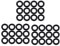 Nemeae Schwarz 9 MM x 2.0 mm Rubber Dichtscheiben Oil Seal O Rings 36 PCS