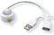 USB 5V PIR Motion Activated Mini Body PIR Sensor Switch with USB Interface Cable for LED Strip Light Camera (With Light Sensor, white)
