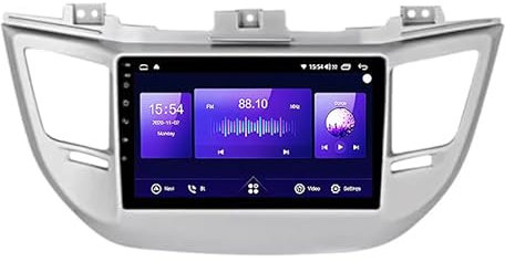 ALOEU Android Autoradio Car Stereo Radio De Coche Pantalla Tactil Coche GPS Navegación para Hyundai Tucson 3 2015 2016 2017 2018 Conecta Y Reproduce Cámara De Respaldo Estéreo De FM/Am/RDS