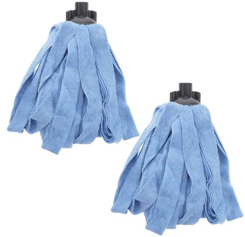 SAFIGLE 2pezzi Sostituzione Della Testina in Microfibra Di Ricarica Per Scopa Accessori Per Pulizia Della Testina Di Ricambio Per Pavimenti in Legno Piastrelle e Marmo