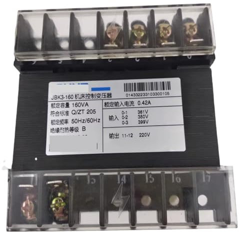 IndusTradCorp Transformador de Control JBK3-160VA, Entrada 380 V, Salida 220 V, Transformador de Potencia de Control