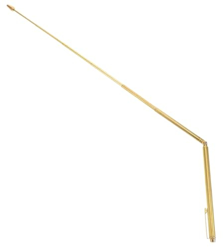 VICASKY Baguette Outil de Divination en Laiton Portable de Sourcier Antenne Télescopique pour Paysages Naturels Éloignés et Milieux Urbains
