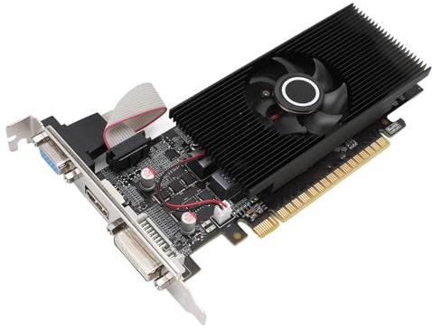Annadue GT740 2 GB Gaming-Grafikkarte, 2 GB 128 Bit GDDR5 DVI VGA HDMI PCI Express 3.0 X 8 Computer-Video-Grafikkarte mit Lüfter