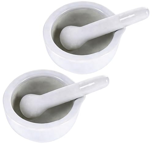 Mörser Mit Stößel, 2 Teile Granit Mörser Und Stößel Set, Kompakte Mörser Klein Für Kräuter Und Gewürze, Ideal Für Küche Und Apotheke